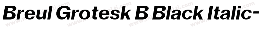 Breul Grotesk B Black Italic字体转换